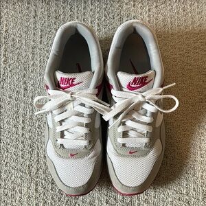Nike Air Gray, White and Pink Sneakers
